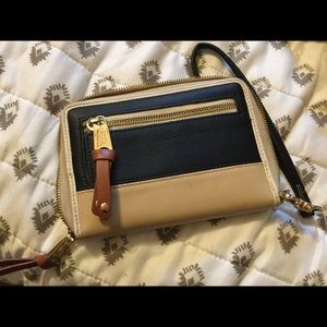 Spartina 449 leather zip wallet